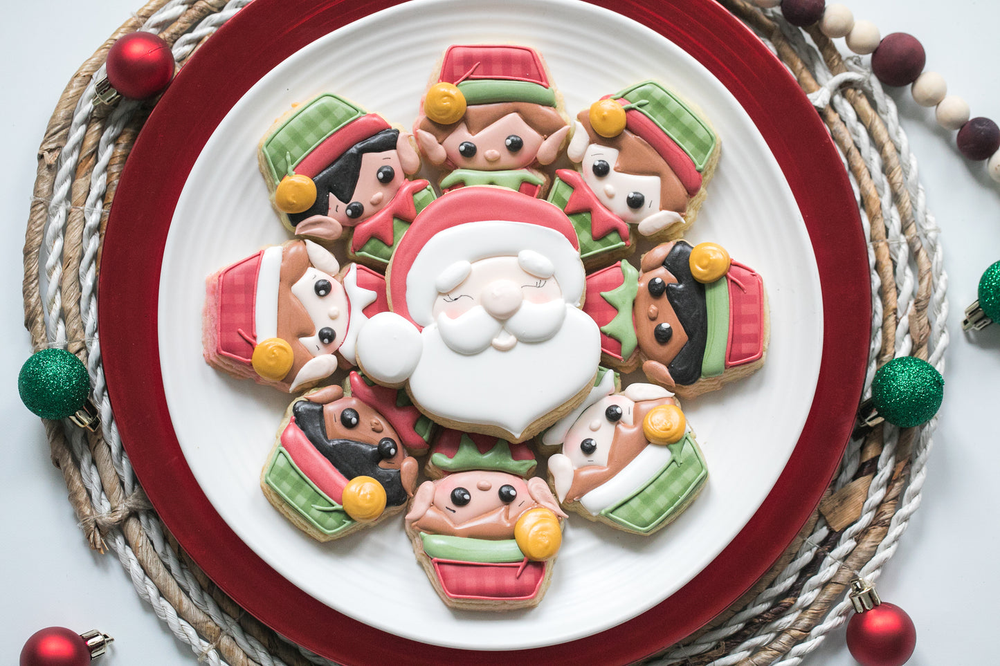 Elf and Santa Platter
