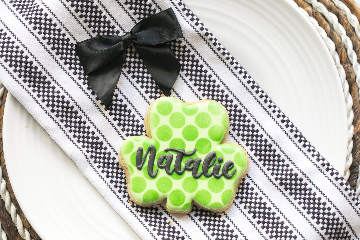 Light Green Personalized Clover