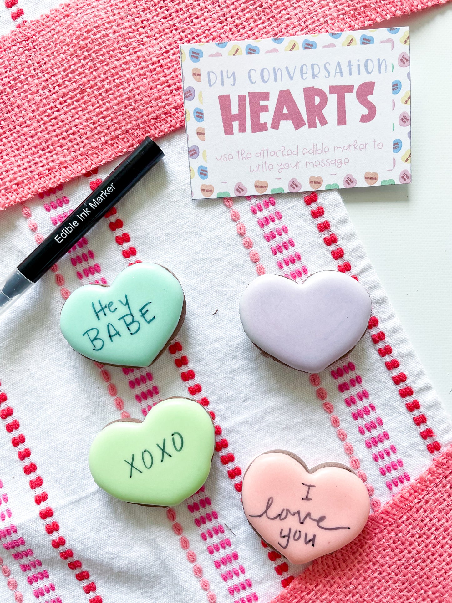 DIY Conversation Hearts