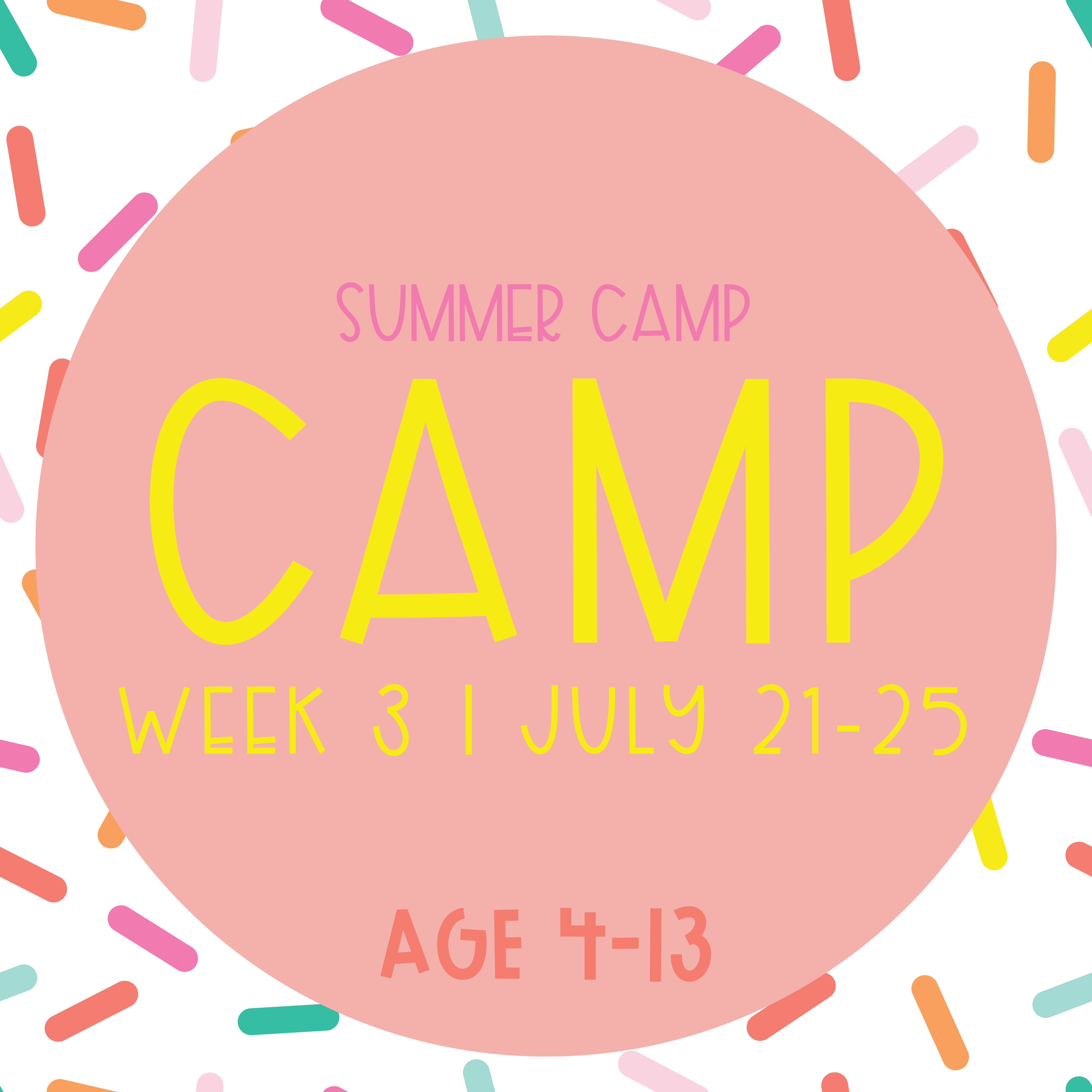 Summer Camp Week 3 (AGE 4-13)