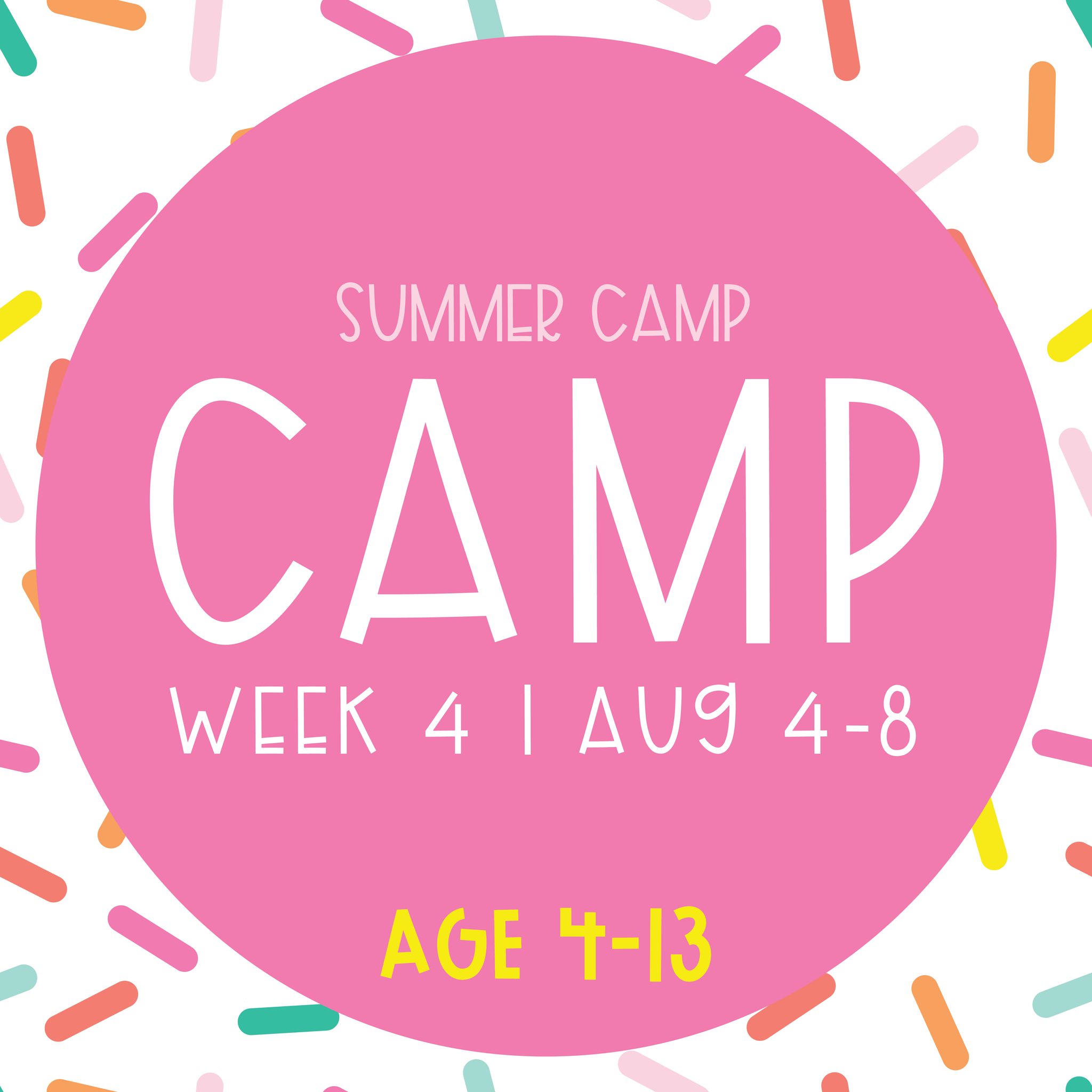 Summer Camp Week 4 (AGE 4-13)