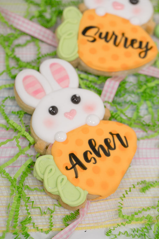 Personalized Bunny with Carrot