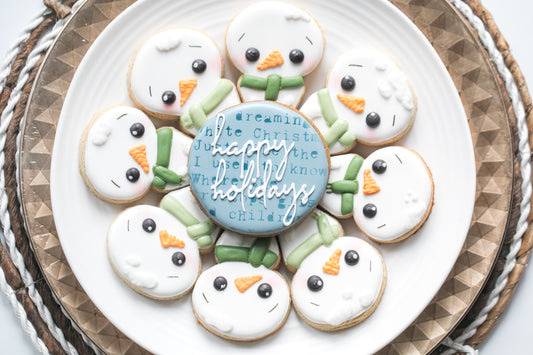 Snowman 'Happy Holidays' Platter