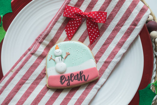 Personalized Snow Globe Cookie