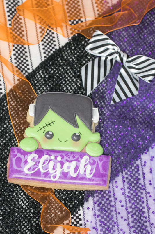 Personalized Frankenstein Cookie