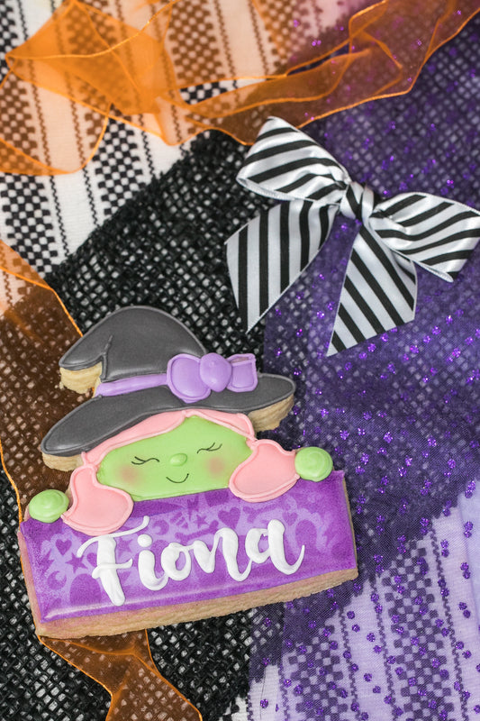 Personalized Witch Cookie